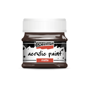 Acrylic paint matte 50 ml dark brown Acrylic paint matte 50 ml dark brown
