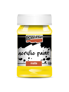 Acrylic paint matte 100 ml yellow Acrylic paint matte 100 ml yellow