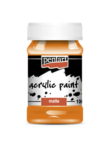 Acrylic paint matte 100 ml orange