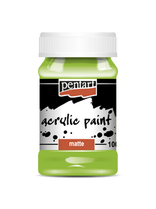 Acrylic paint matte 100 ml apple green