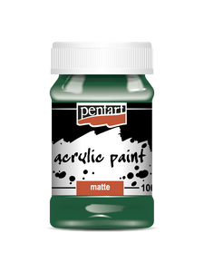 Acrylic paint matte 100 ml pine green Acrylic paint matte 100 ml pine green