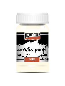 Acrylic paint matte 100 ml ivory