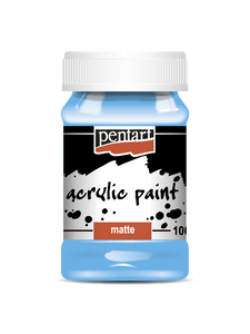 Acrylic paint matte 100 ml light blue