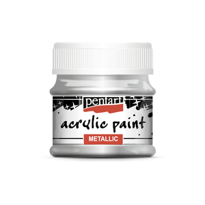 Acrylic paint metallic 50 ml silver Acrylic paint metallic 50 ml silver