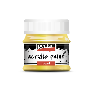 Acrylic paint pearl 50 ml yellow Acrylic paint pearl 50 ml yellow