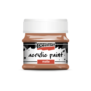 Acrylic paint matte 50 ml red-brown clay Acrylic paint matte 50 ml red-brown clay
