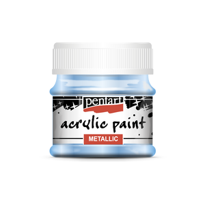 Acrylic paint metallic 50 ml light blue
