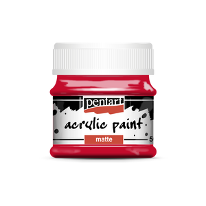 Acrylic paint matte 50 ml lipstick red