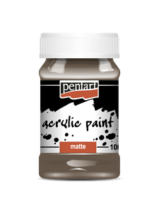 Acrylic paint matte 100 ml earthy brown Acrylic paint matte 100 ml earthy brown