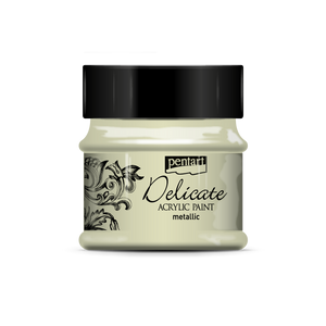 Delicate metallic acrylic paint 50 ml white gold Delicate metallic acrylic paint 50 ml white gold