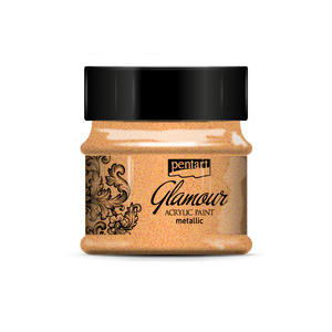 Glamour metallic acrylic paint 50 ml reddish gold Glamour metallic acrylic paint 50 ml reddish gold