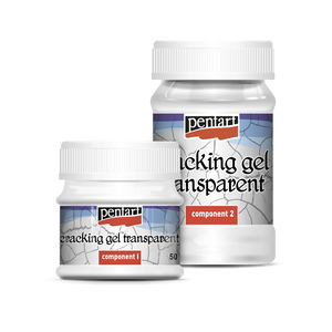 Transparent cracking gel set, 50+100 ml