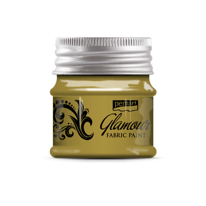 Glamour fabric & leather paint 50 ml gold Glamour fabric & leather paint 50 ml gold