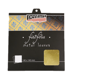 Metal leaves, 14x14 cm, gold Metal leaves, 14x14 cm, gold
