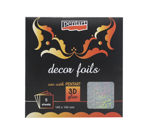 Decor foils hologram frozen 14 x 14 cm