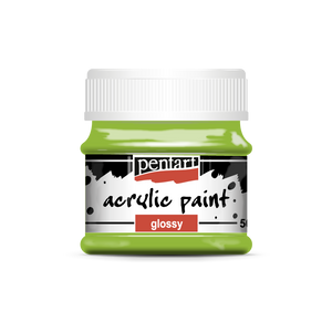 Acrylic paint glossy 50 ml apple green