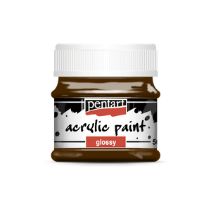 Acrylic paint glossy 50 ml dark brown Acrylic paint glossy 50 ml dark brown