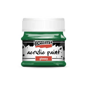 Acrylic paint glossy 50 ml pine green
