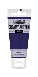 Creamy acrylic matte 60 ml dark blue Creamy acrylic matte 60 ml dark blue