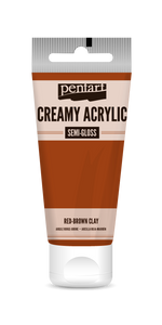 Creamy acrylic semi-gloss 60 ml red-brown clay Creamy acrylic semi-gloss 60 ml red-brown clay