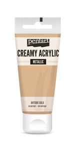 Creamy acrylic metallic 60 ml antique gold