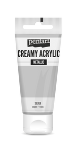 Creamy acrylic metallic 60 ml silver Creamy acrylic metallic 60 ml silver