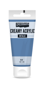 Creamy acrylic metallic 60 ml blue Creamy acrylic metallic 60 ml blue