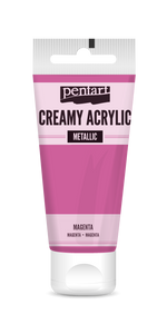 Creamy acrylic metallic 60 ml magenta