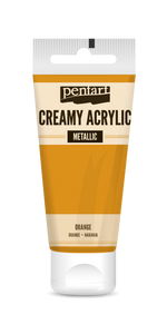 Creamy acrylic metallic 60 ml orange Creamy acrylic metallic 60 ml orange