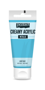Creamy acrylic metallic 60 ml light blue Creamy acrylic metallic 60 ml light blue