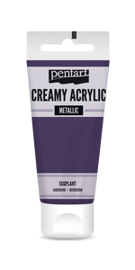 Creamy acrylic metallic 60 ml eggplant Creamy acrylic metallic 60 ml eggplant