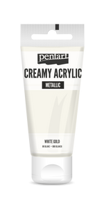 Creamy acrylic metallic 60 ml white gold Creamy acrylic metallic 60 ml white gold