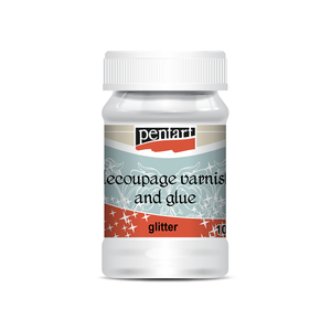 Decoupage varnish & glue glitter, 100 ml Decoupage varnish & glue glitter, 100 ml