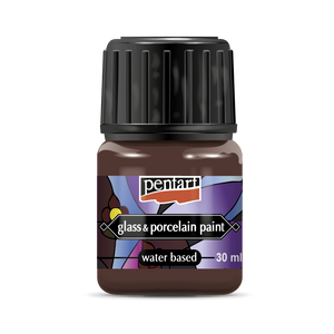 Pentart Glass and Porcelain Paint 30 ml Brown Pentart Glass and Porcelain Paint 30 ml Brown