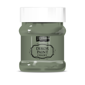 Dekor paint chalky 230 ml khaki green