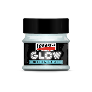 Pentart Glow glitter gel 50 ml silver