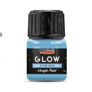 Pentart Glow in the Dark Acrylic Paint Blue 30 ml Pentart Glow in the Dark Acrylic Paint Blue 30 ml