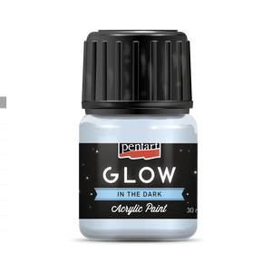 Pentart Glow in the Dark Acrylic Paint Light Blue 30 ml Pentart Glow in the Dark Acrylic Paint Light Blue 30 ml
