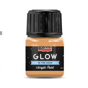 Pentart Glow in the Dark Acrylic Paint Orange 30 ml Pentart Glow in the Dark Acrylic Paint Orange 30 ml