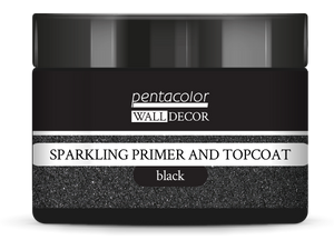 Pentart WD Sparkling Primer and Topcoat 150 ml black