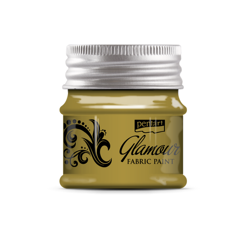 Glamour fabric & leather paint 50 ml gold