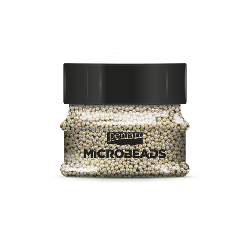Glass microbeads 0,8-1 mm 40 g champagne Glass microbeads 0,8-1 mm 40 g champagne