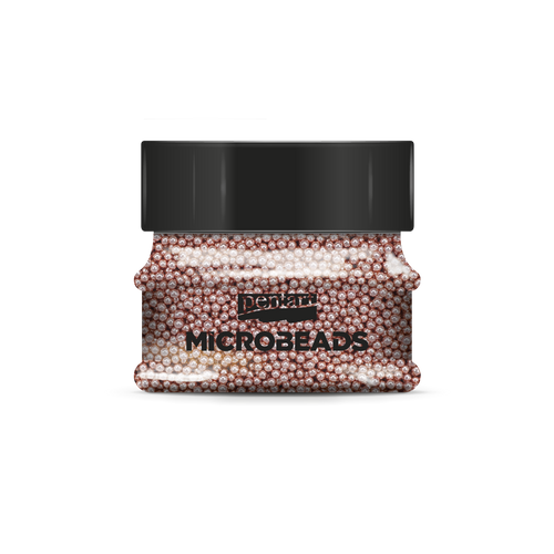 Glass microbeads 0,8-1 mm 40 g rose gold Glass microbeads 0,8-1 mm 40 g rose gold