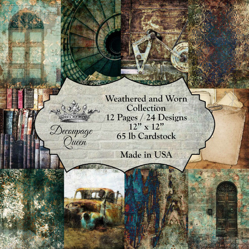 Weathered and Worn Collection Scrapbook Set - Mini - 6" x 6"