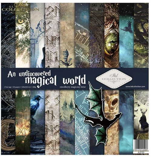 ITD Collection Undiscovered Magical World 12" x 12" Single Sided Scrapbook Paper 10 Pgs