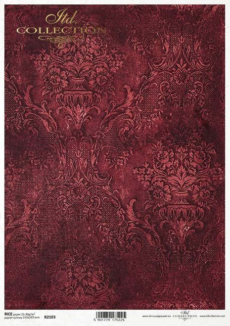 ITD Collection Burgundy Textile