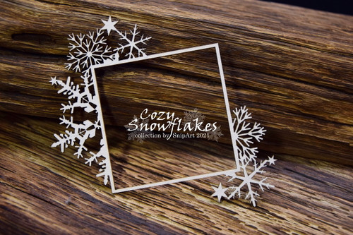 Snipart Cozy Snowflakes - Frame - Square