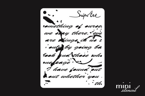 Snipart Mini Stencil - Script
