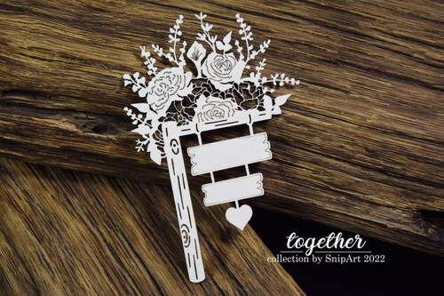 Snipart Together Floral Signboard