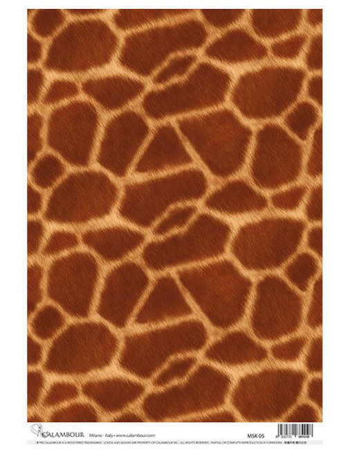 Calambour Animal Print Giraffe A3 Rice Paper